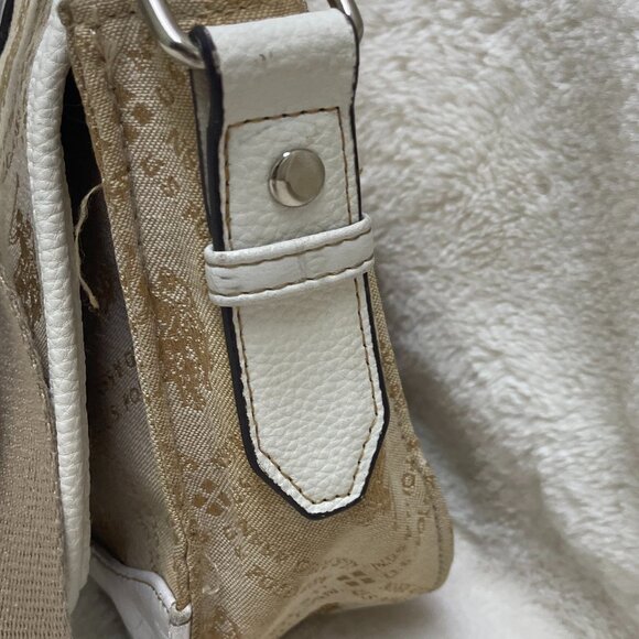 Vintage Ralph Lauren US Polo Small Purse Cotton Polyester Tan/White - Picture 4 of 10